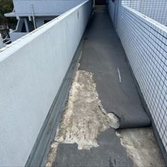 画像1638：防滑性ビニル床シート貼り替え工事（長尺シート）